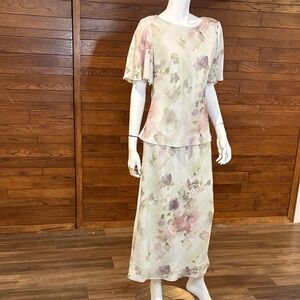 Pastel Floral Maxi Dress